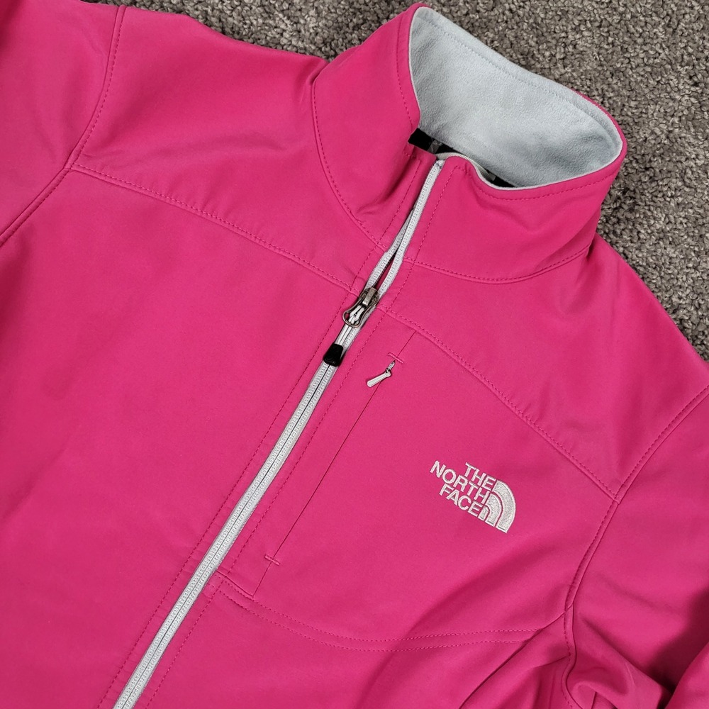 The North Face Softshell Jacket‎ Womens Medium Pink Good Apex Bionic Windproof